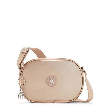 Kipling Gema Metallic Crossbody Väska Guld Metal | SE 2048RV